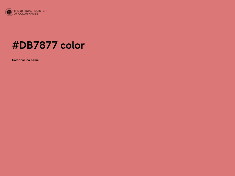 #DB7877 color image