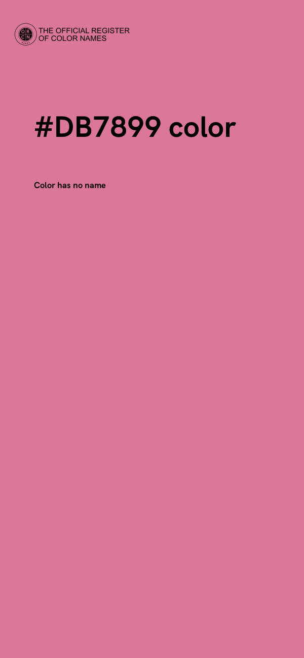 #DB7899 color image