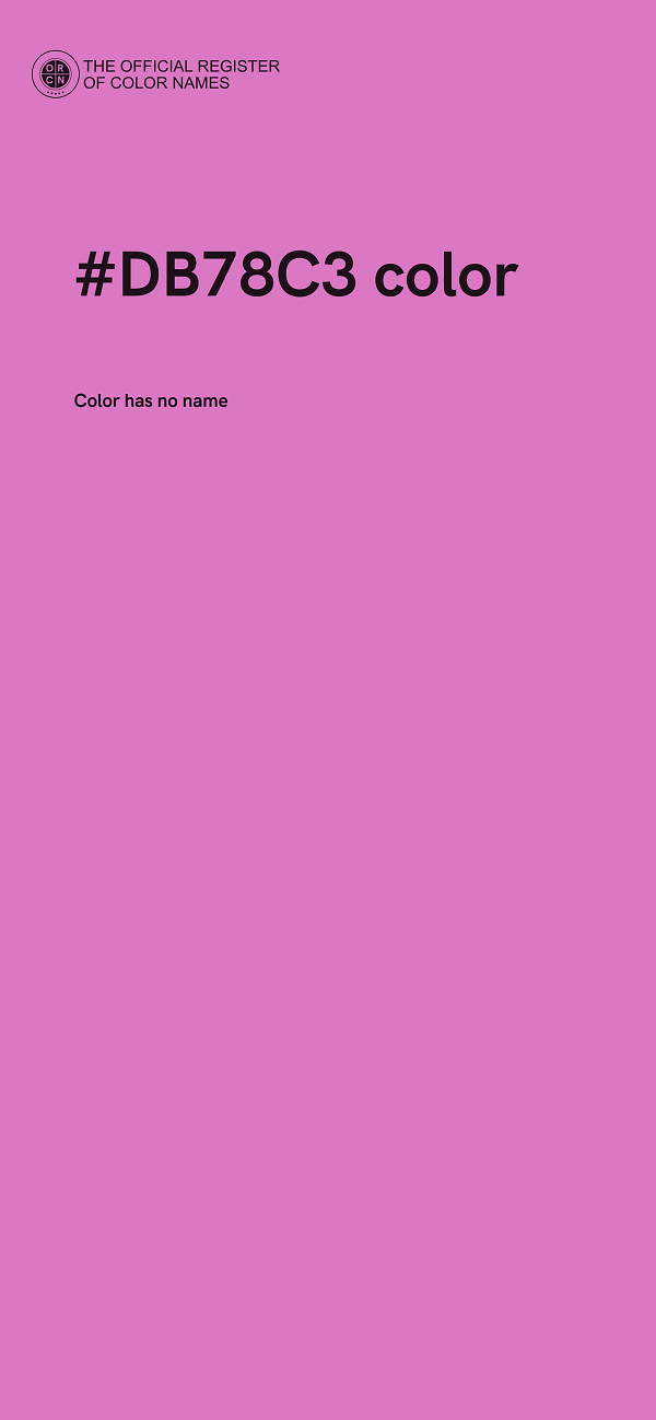 #DB78C3 color image