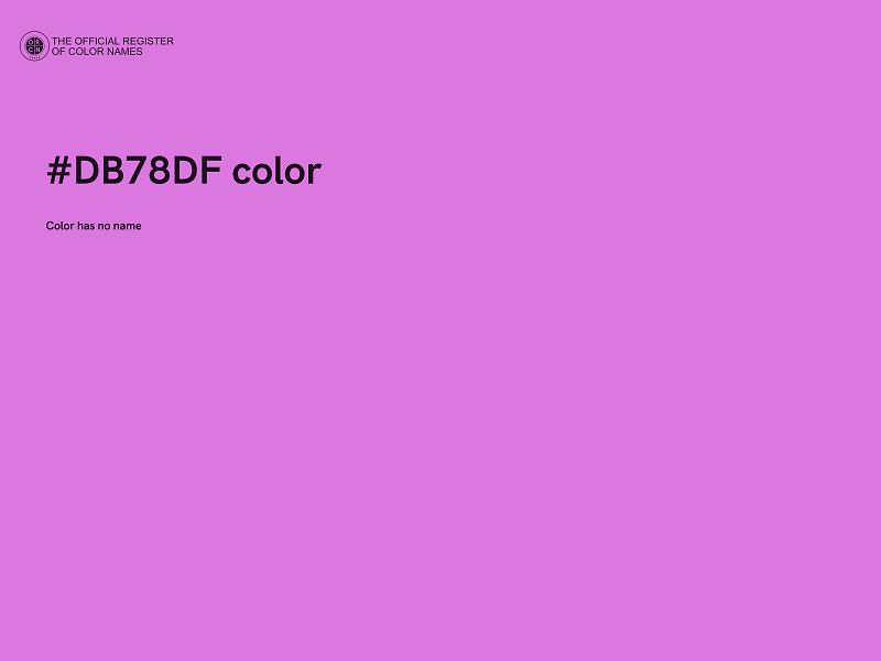 #DB78DF color image