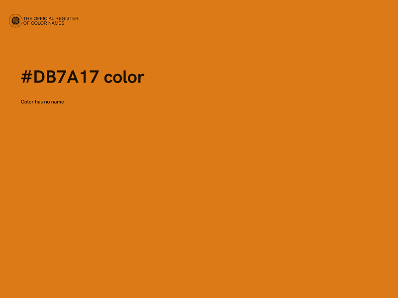 #DB7A17 color image