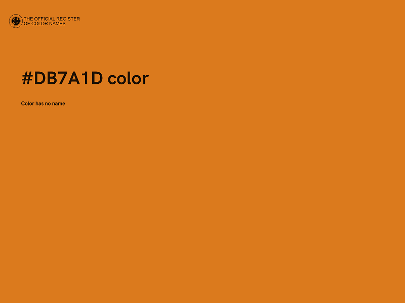 #DB7A1D color image