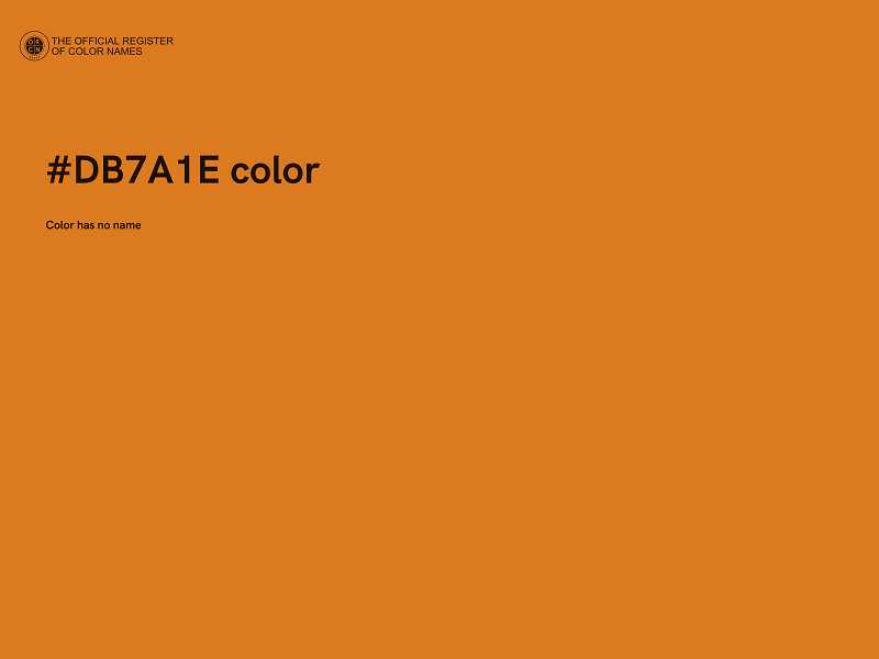#DB7A1E color image
