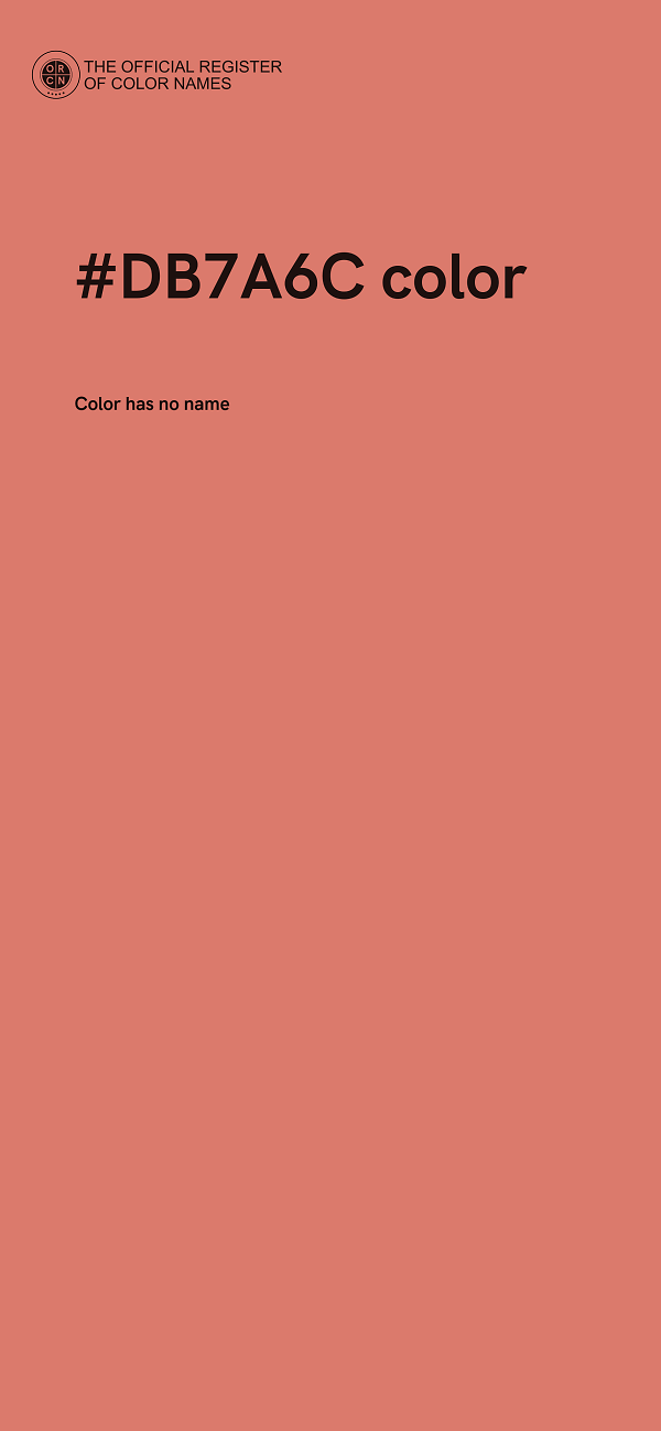 #DB7A6C color image