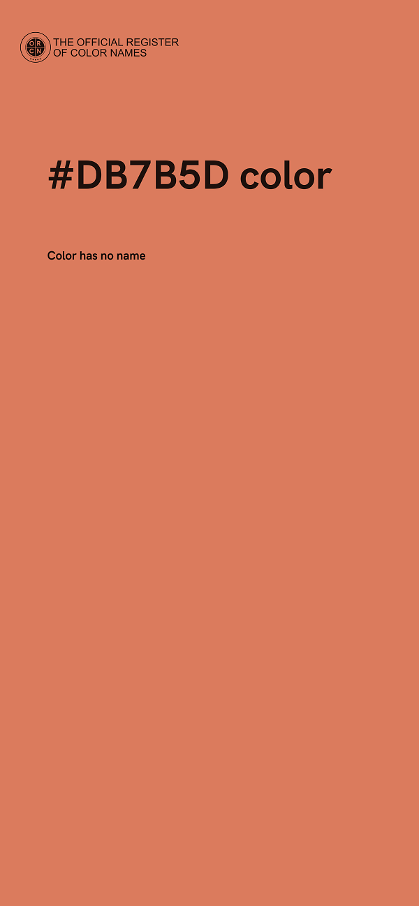 #DB7B5D color image