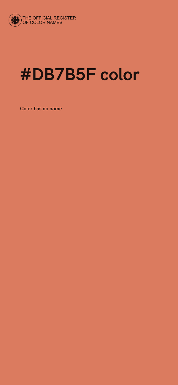 #DB7B5F color image