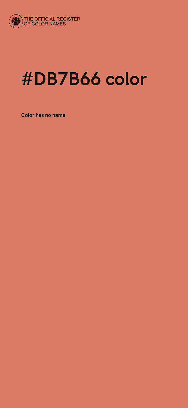 #DB7B66 color image