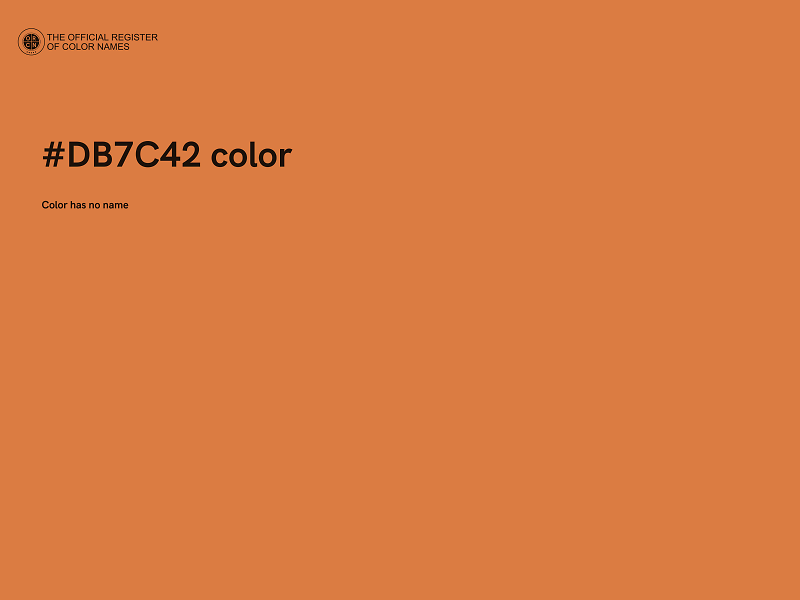 #DB7C42 color image