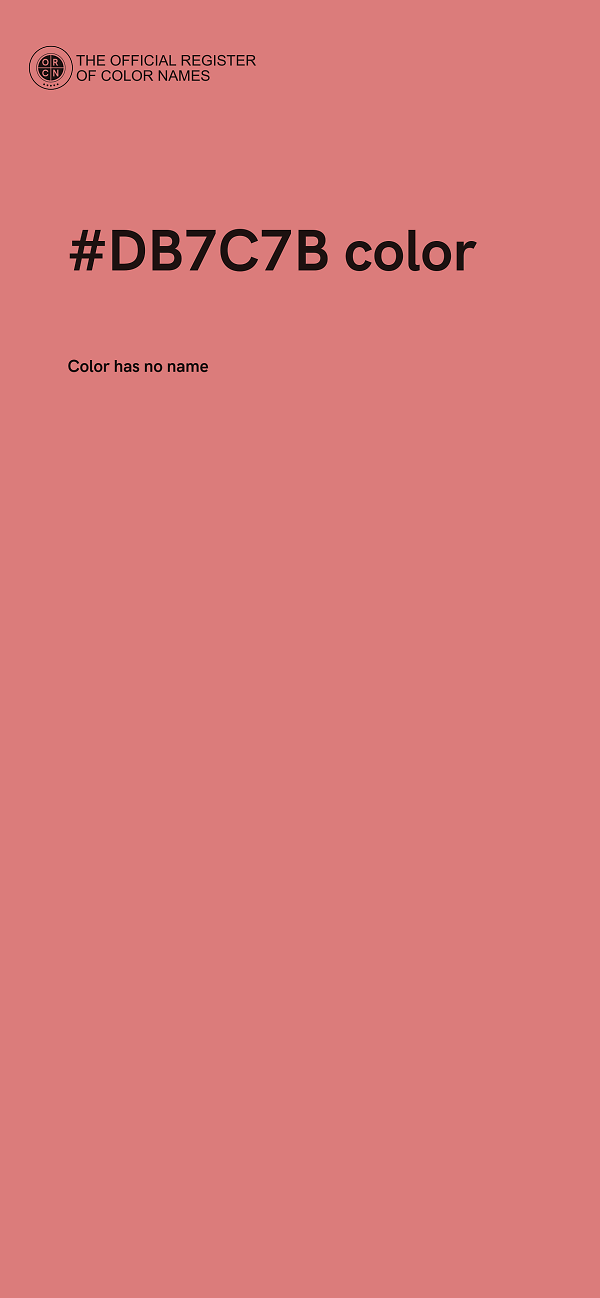 #DB7C7B color image