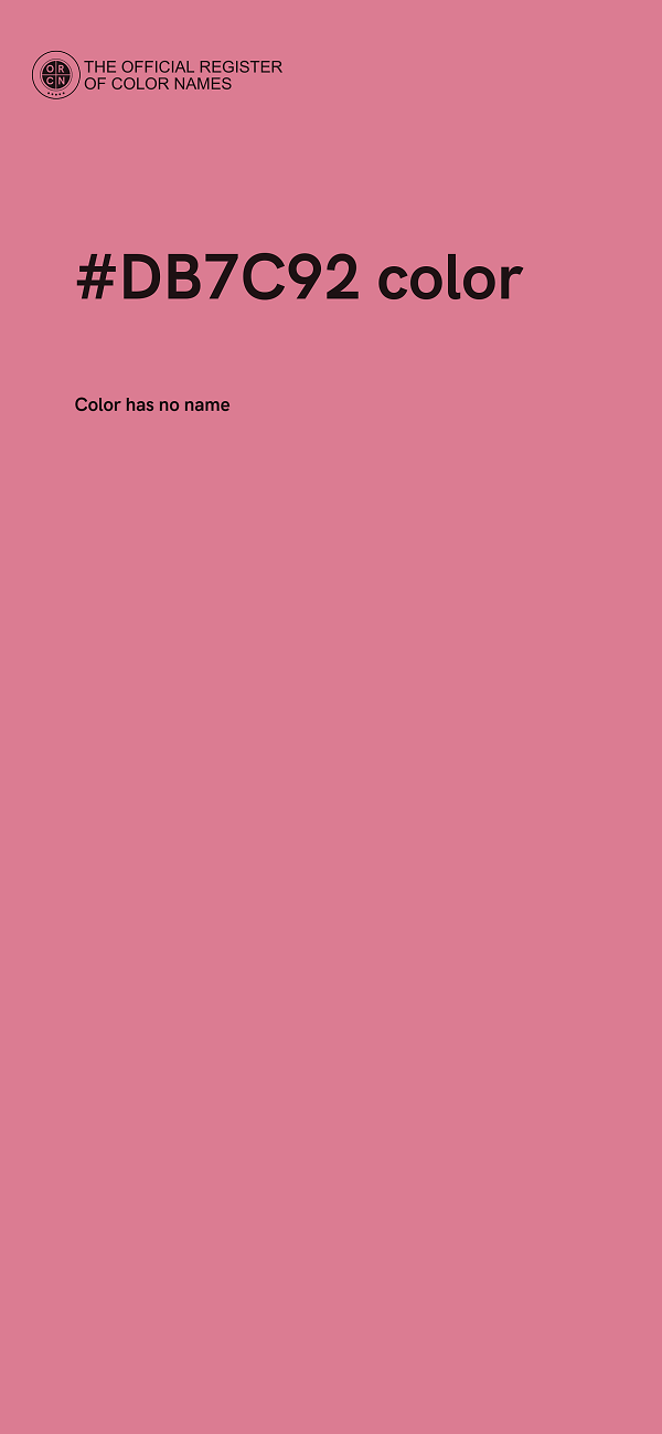 #DB7C92 color image