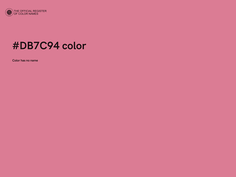 #DB7C94 color image