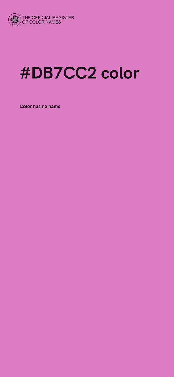 #DB7CC2 color image