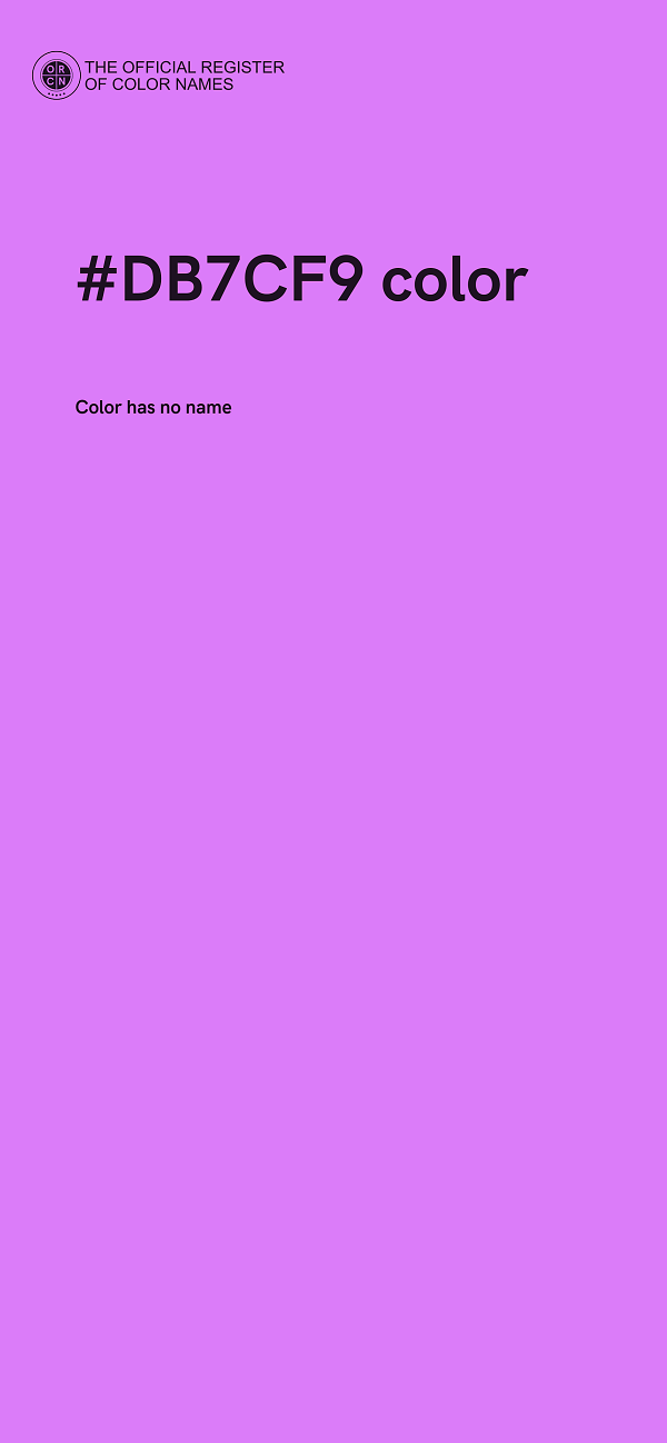 #DB7CF9 color image