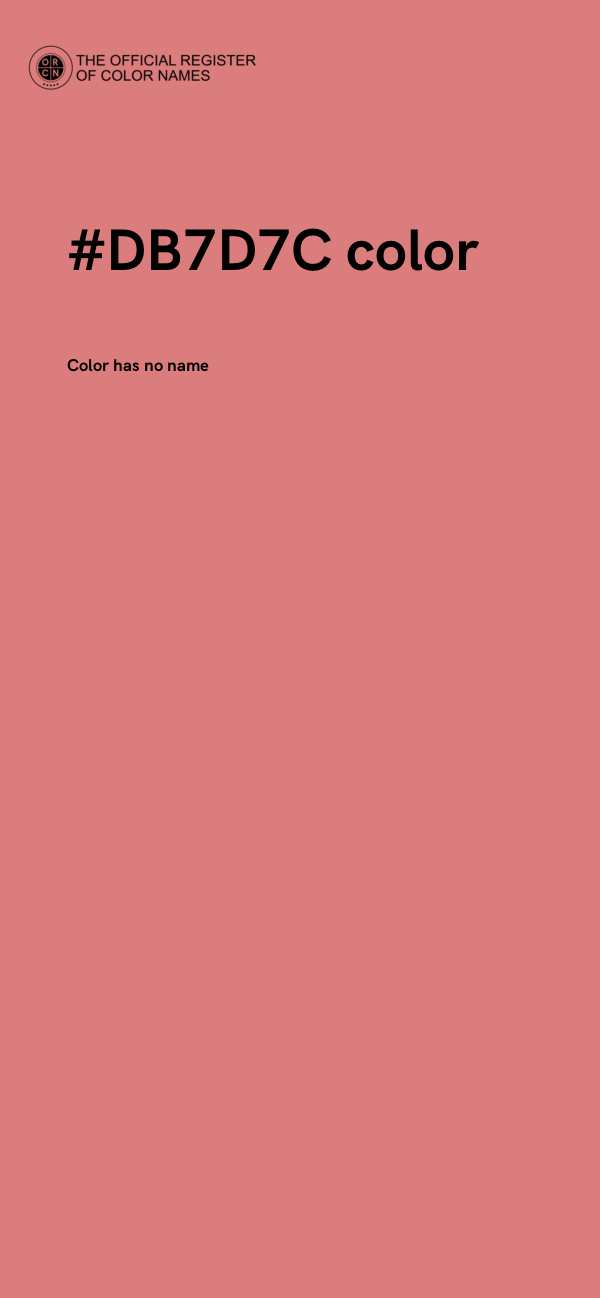 #DB7D7C color image