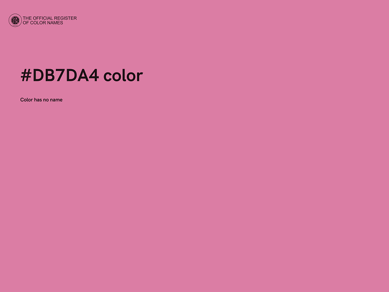 #DB7DA4 color image