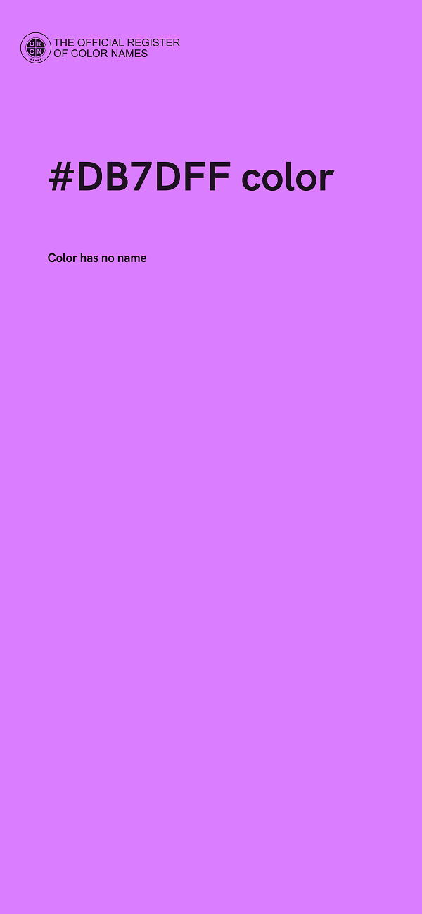 #DB7DFF color image