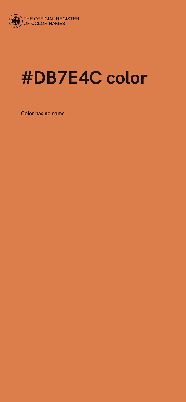 #DB7E4C color image