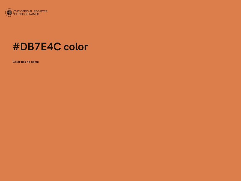 #DB7E4C color image