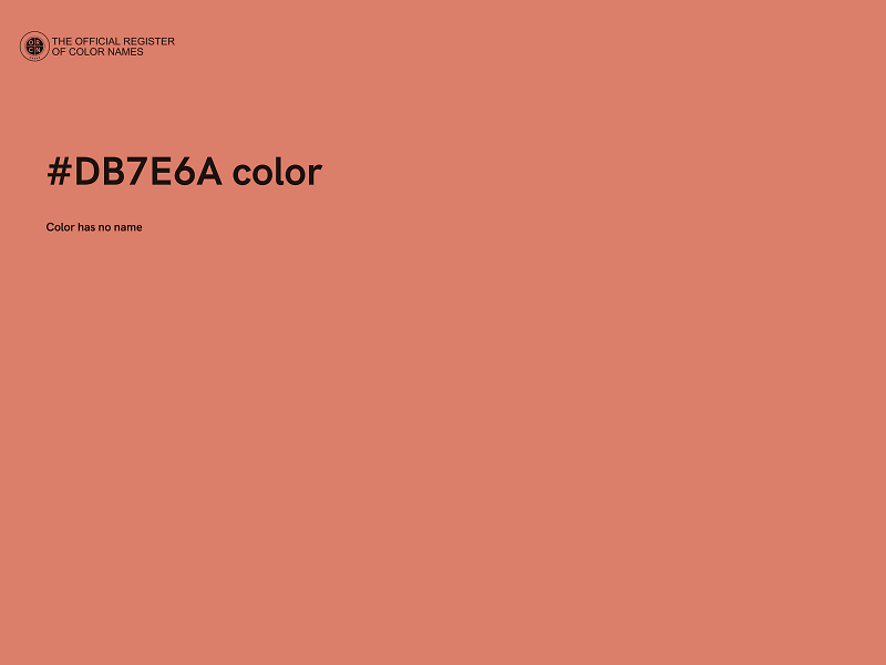 #DB7E6A color image