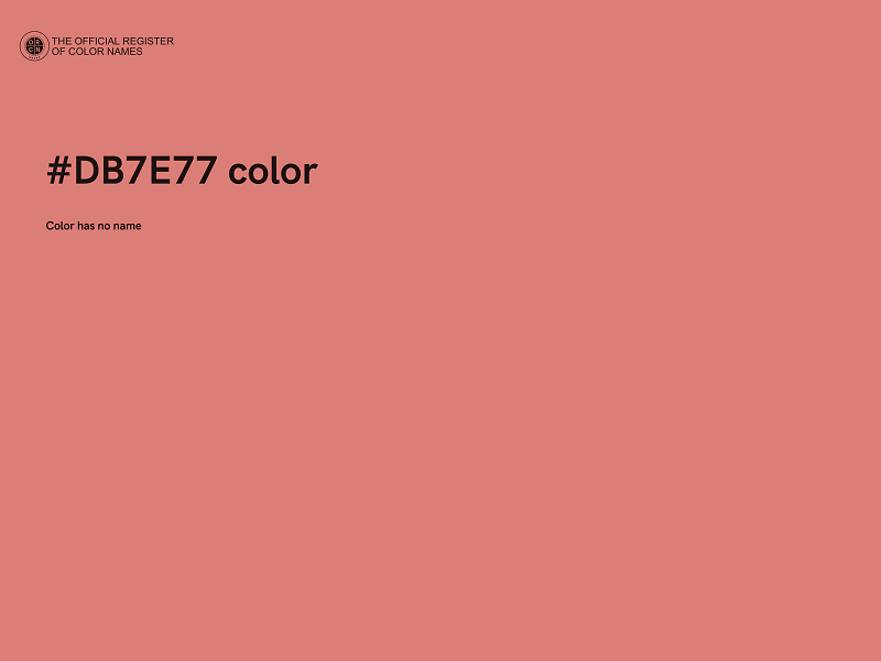 #DB7E77 color image
