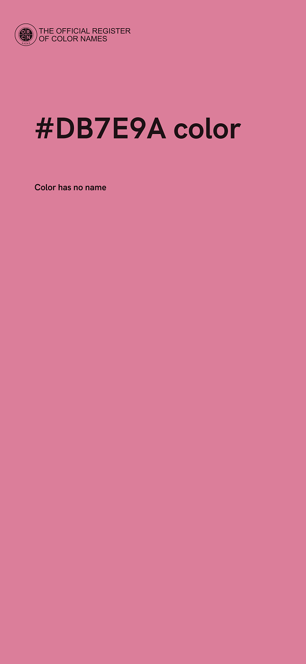 #DB7E9A color image