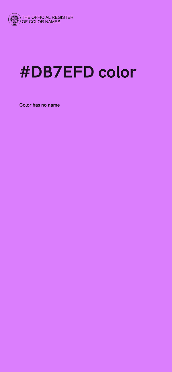#DB7EFD color image