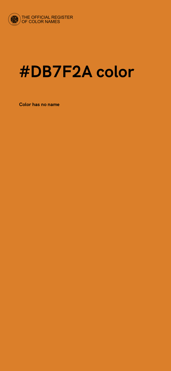 #DB7F2A color image
