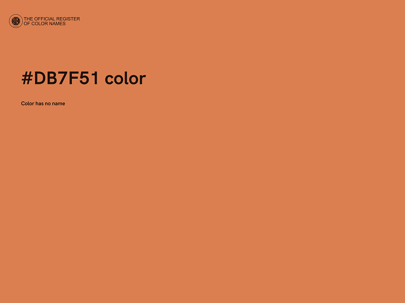 #DB7F51 color image