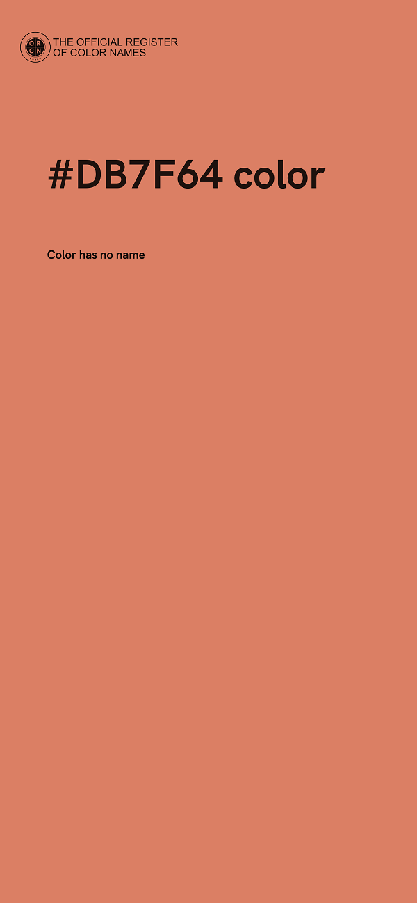 #DB7F64 color image