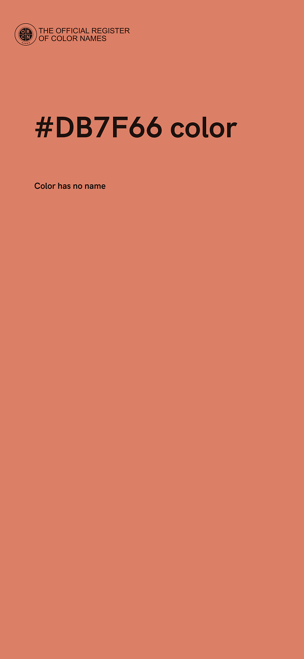 #DB7F66 color image