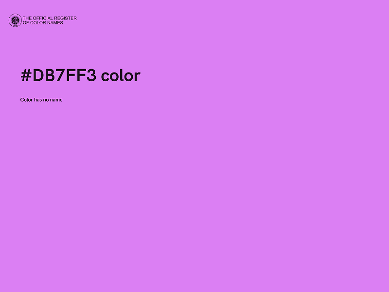 #DB7FF3 color image