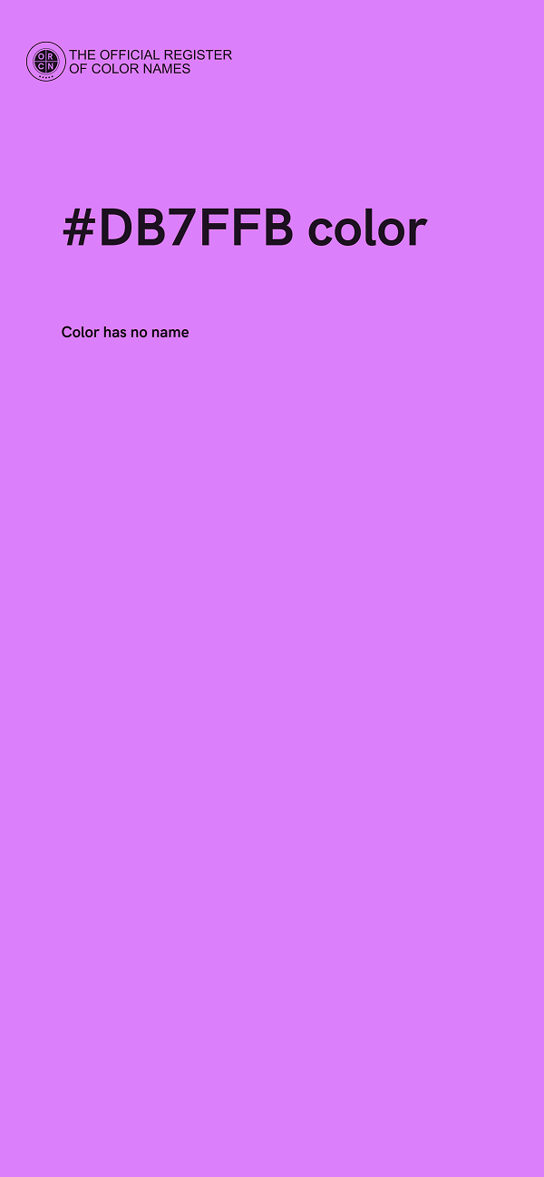 #DB7FFB color image