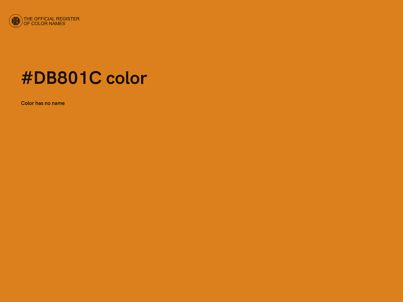 #DB801C color image