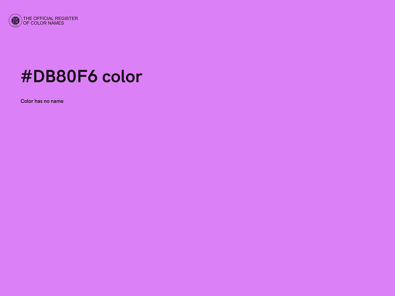 #DB80F6 color image