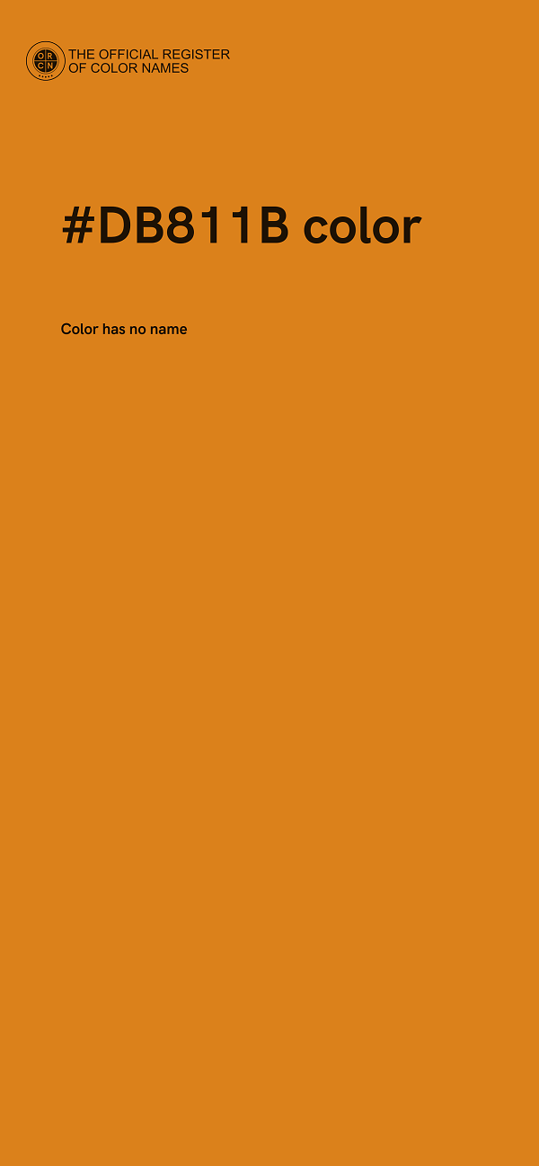#DB811B color image