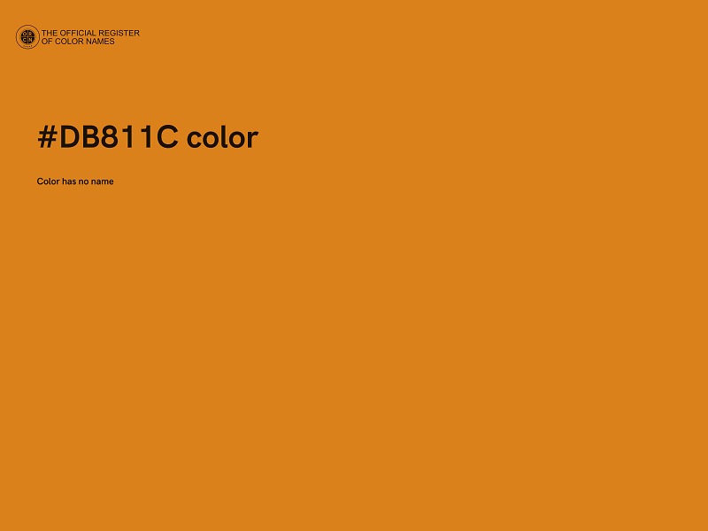 #DB811C color image