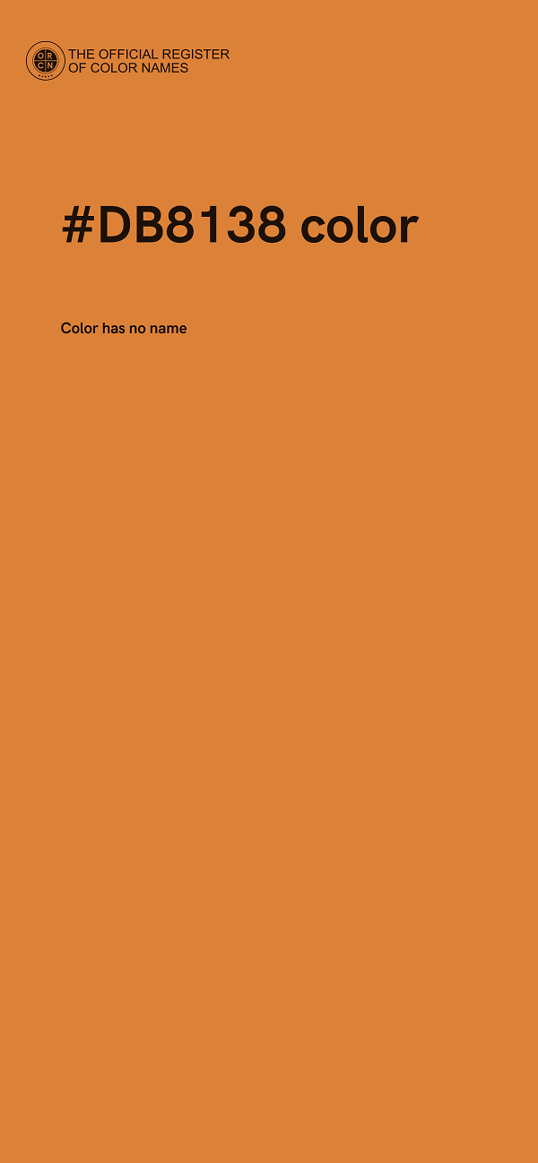 #DB8138 color image