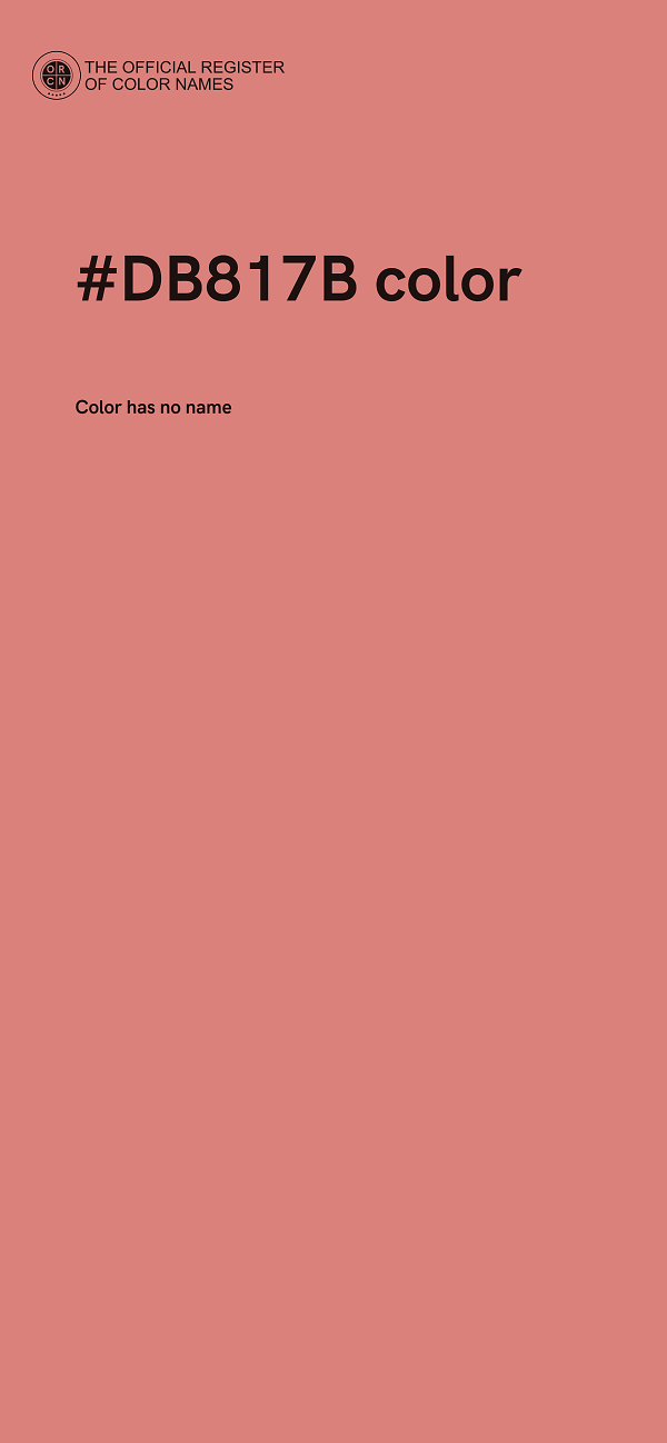 #DB817B color image