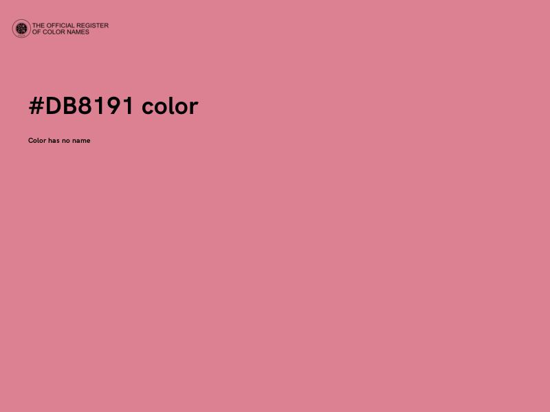 #DB8191 color image