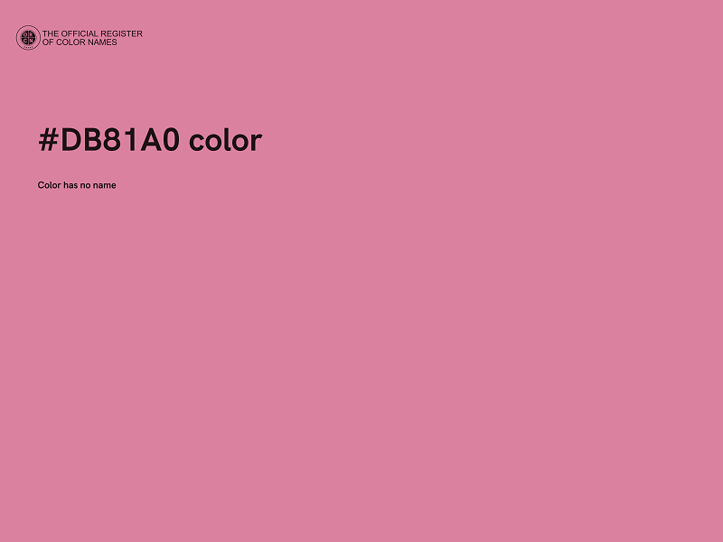 #DB81A0 color image