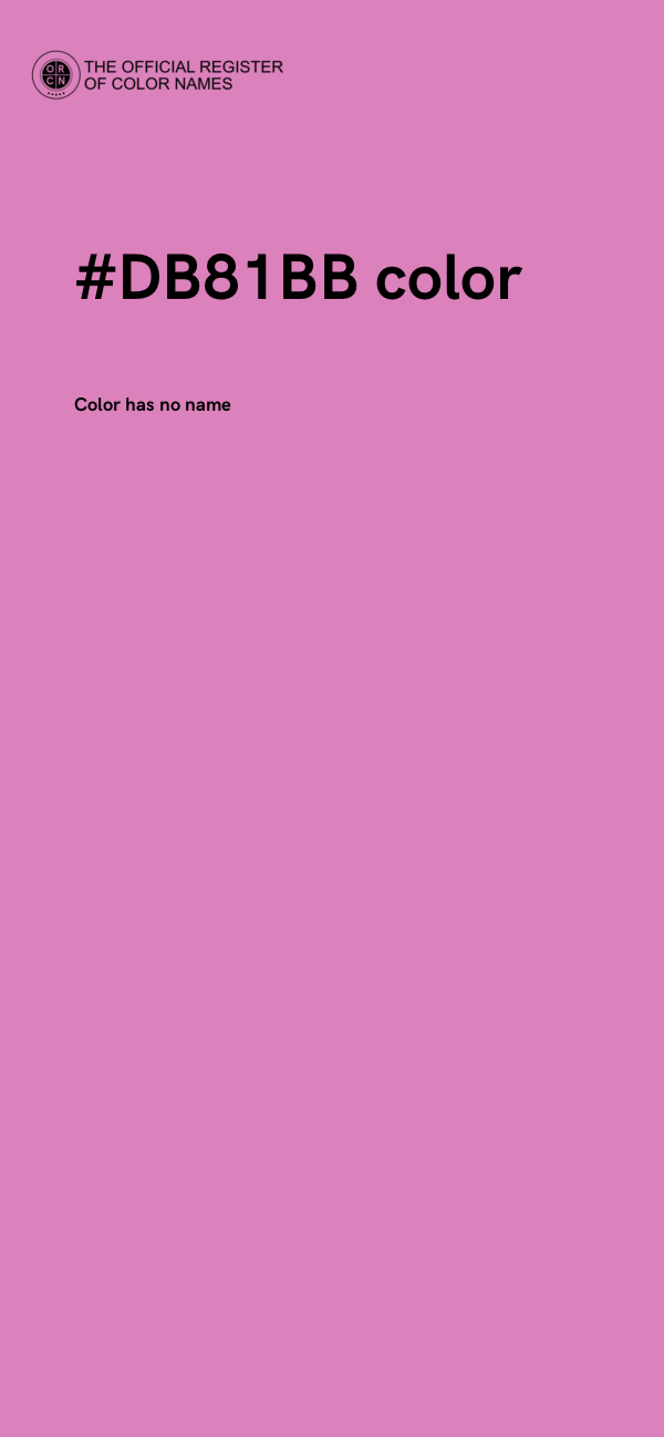 #DB81BB color image