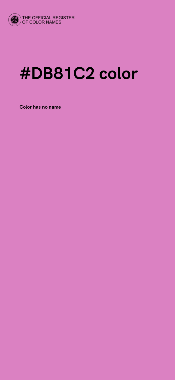 #DB81C2 color image