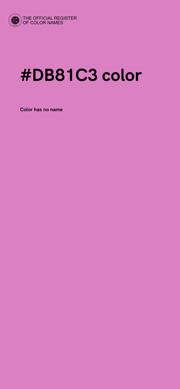 #DB81C3 color image