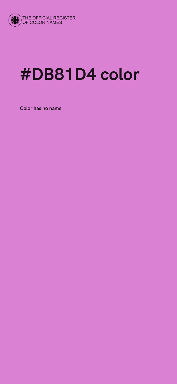 #DB81D4 color image