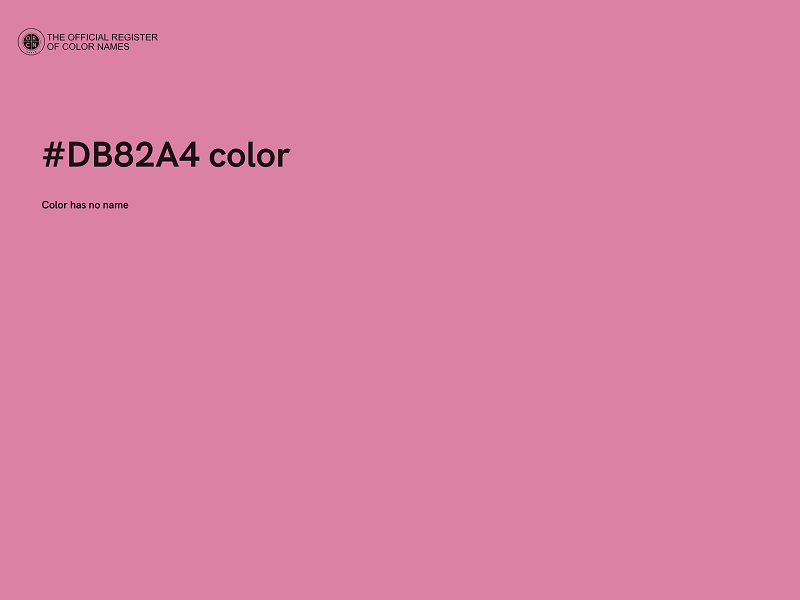 #DB82A4 color image