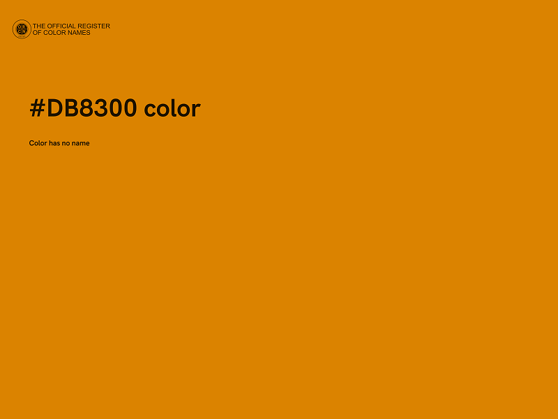 #DB8300 color image