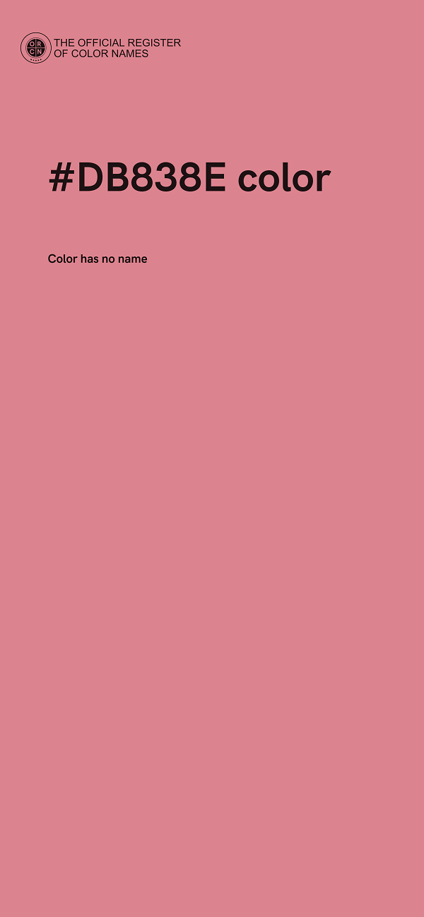 #DB838E color image