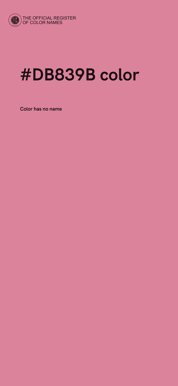 #DB839B color image