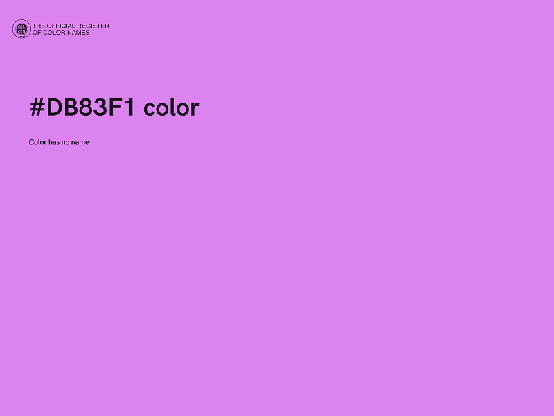 #DB83F1 color image