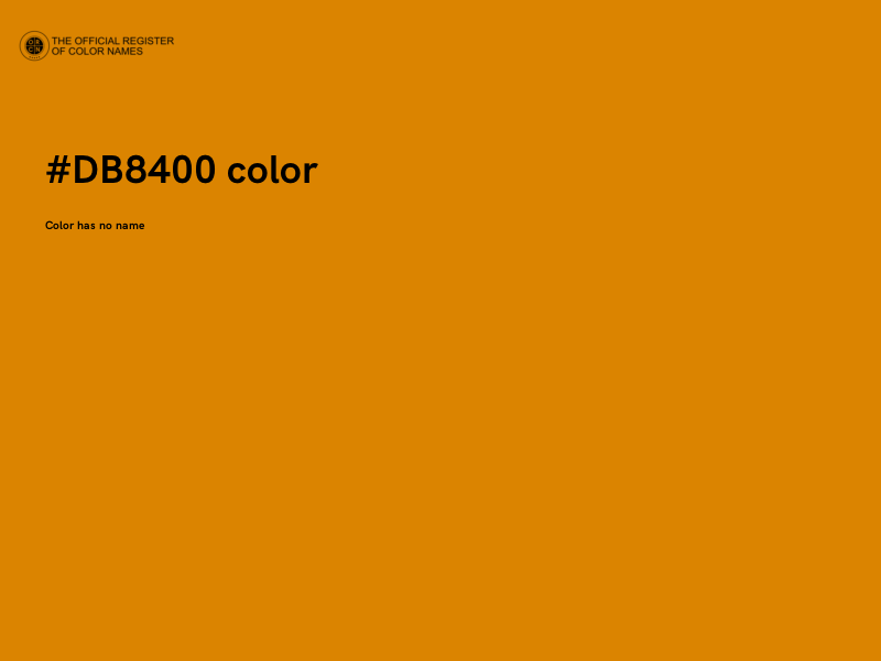#DB8400 color image